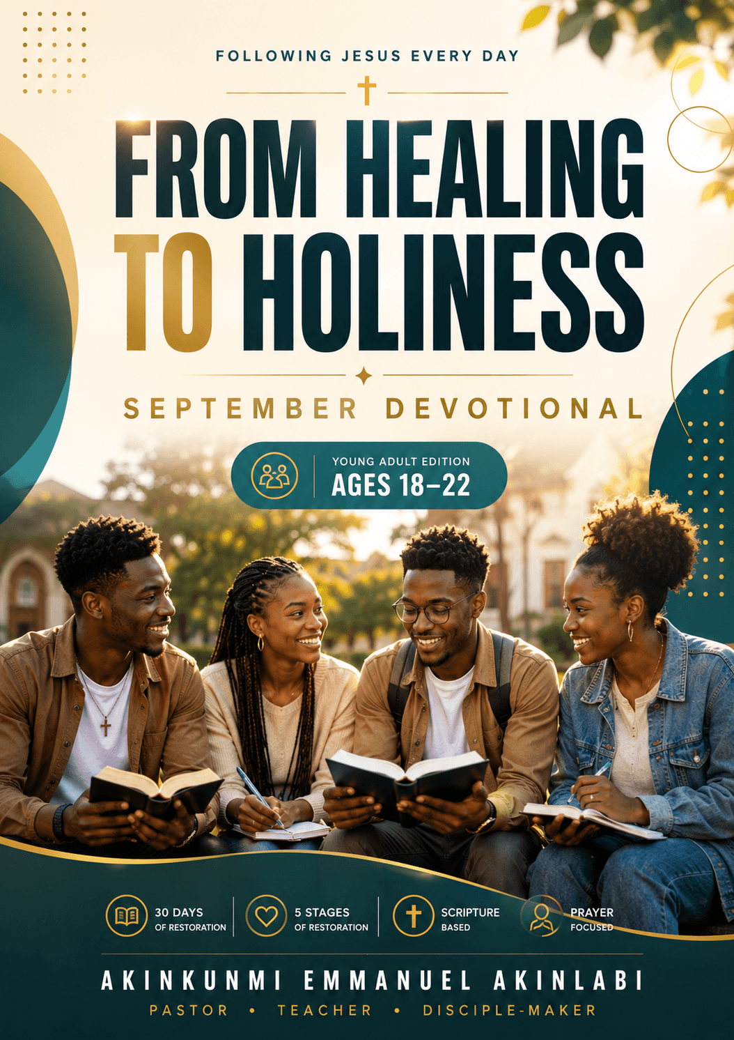 From Healing to Holiness devotion cover — September 2026